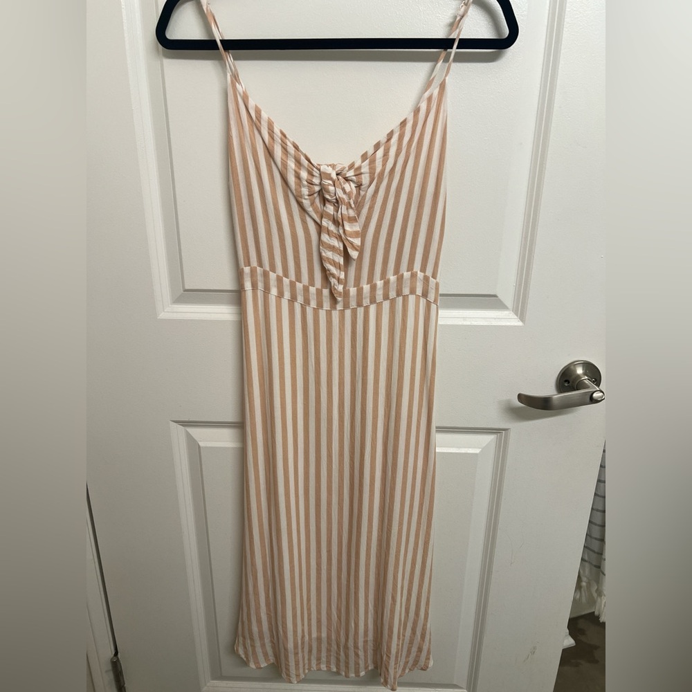 Striped Pink and White Dress
